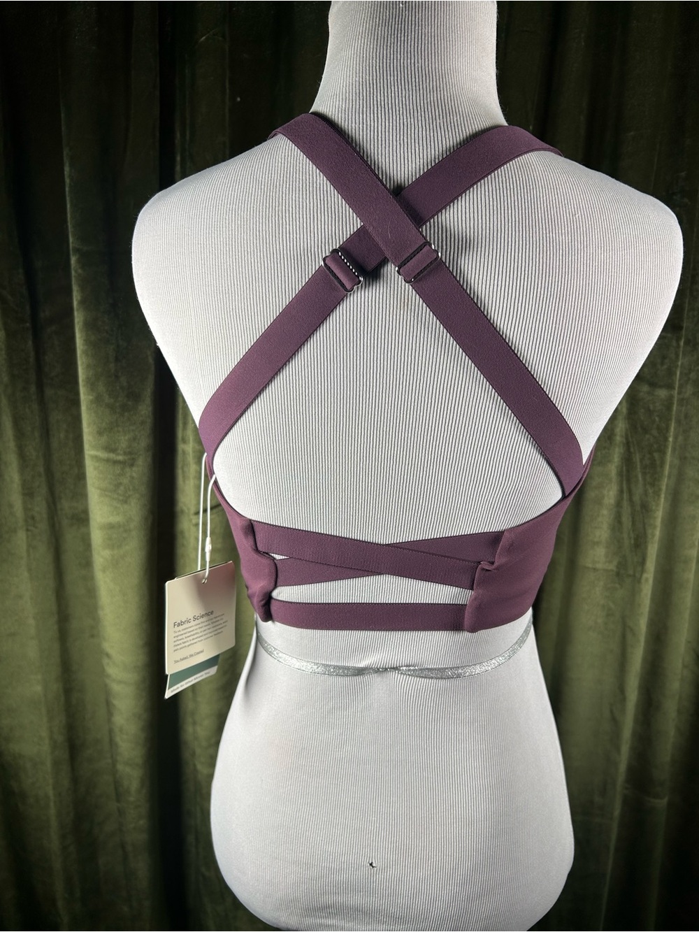 NWT Halara SoftlyZero Crossover Wrap Sports Bra Purple S - Picture 4 of 6